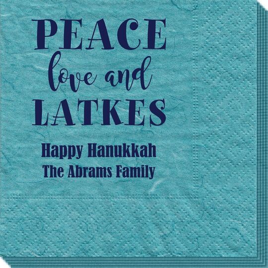 Peace Love And Latkes Bali Napkins